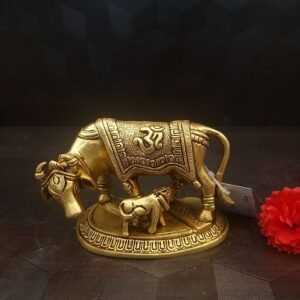 brass gomatha with swastik design small idol home decor pooja items hindu god statues gift buy online coimbatore 1