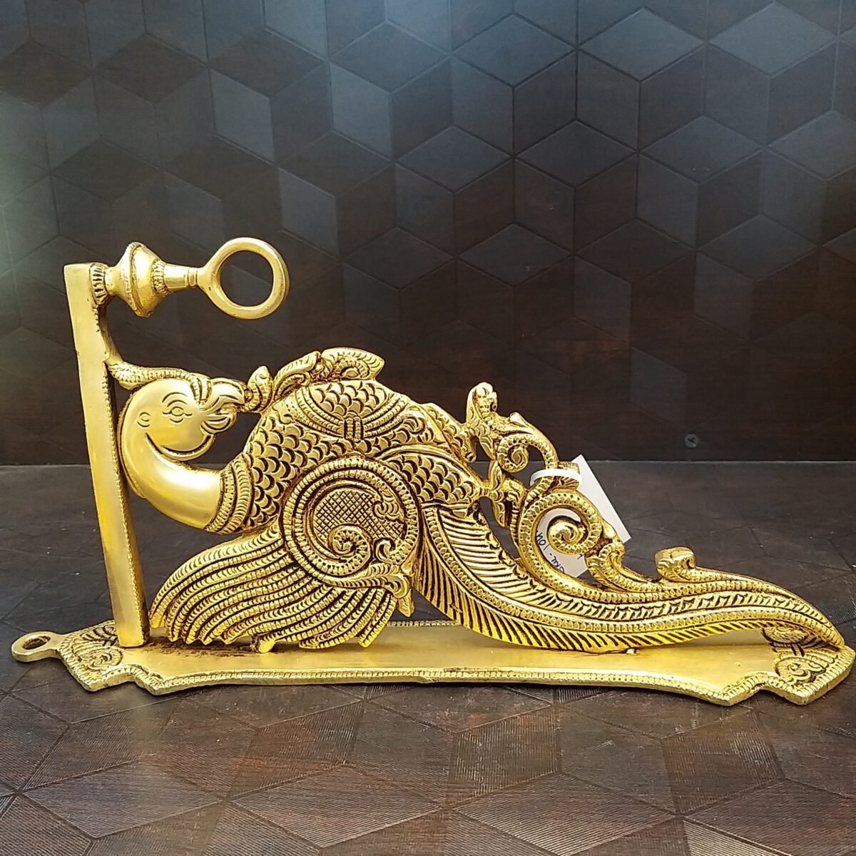 brass peacock bracket hanging home decor pooj items gift buy online india