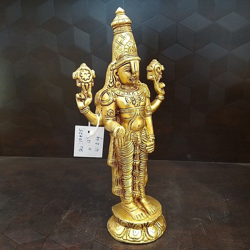 brass perumal idol home decor pooja items hindu god statues pooja items gift buy online india 3