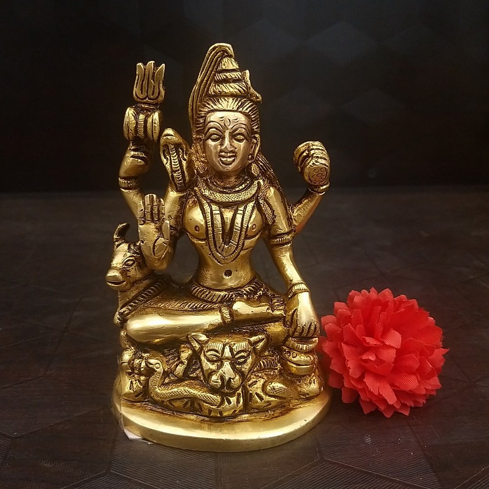 brass shiva idol on nandhi big home decor hindu god statues buy statues online india gift buy coimbatore 3