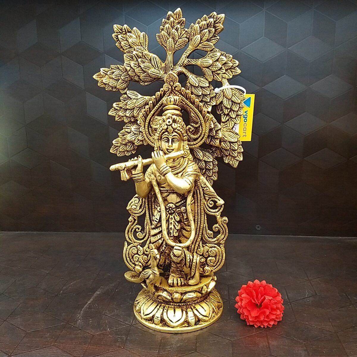 brass tree krishna idol big home decor pooja items hindu god statues gift buy online india