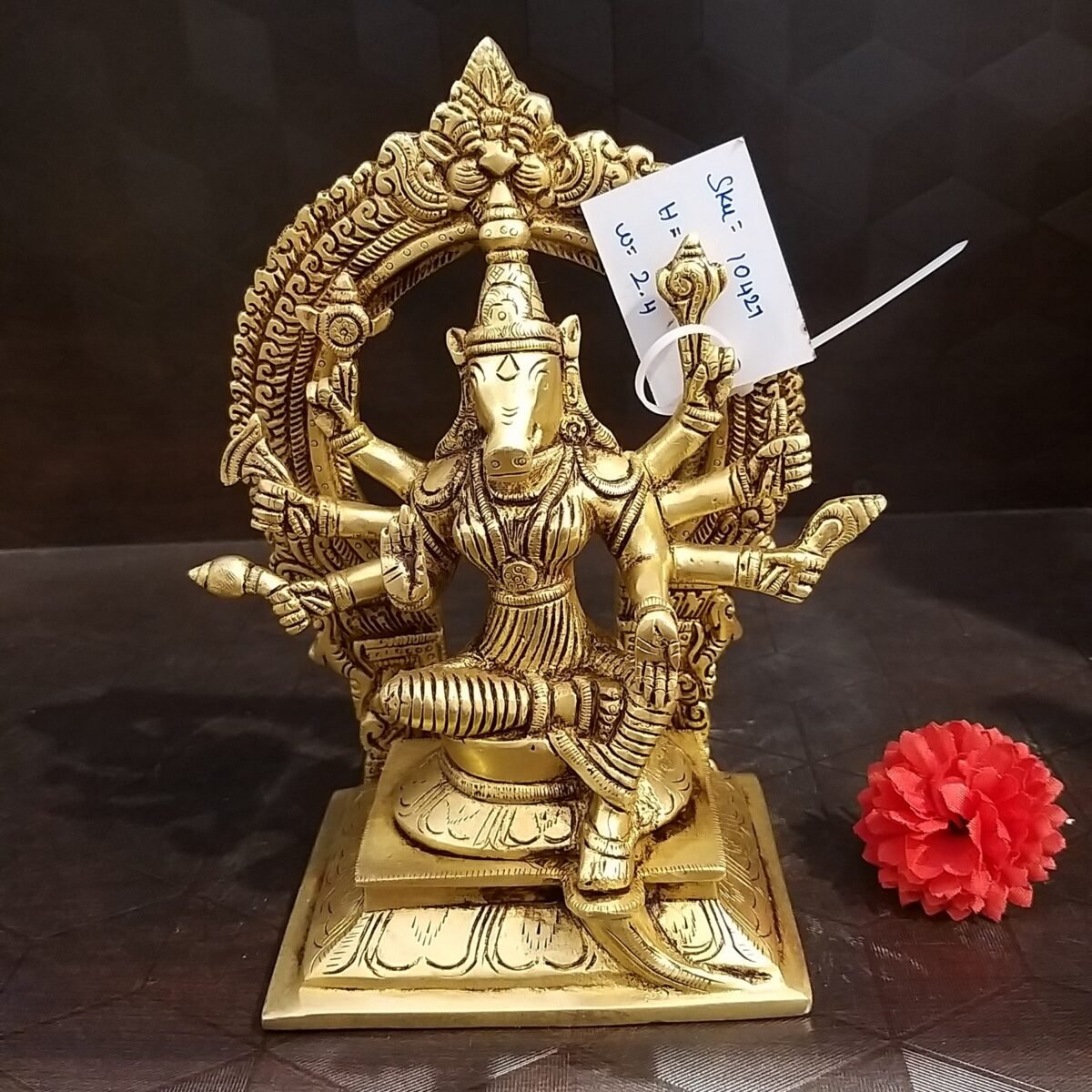brass varahi amman with arch idol home decor pooja items hindu god statues pooja items gift buy online india 1