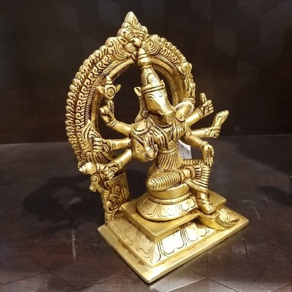 Brass Varahi Amman Statue with Arch- 8.5