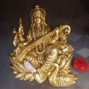 brass saraswathi idol hindu god statues home decor pooja items hindu god idol 2