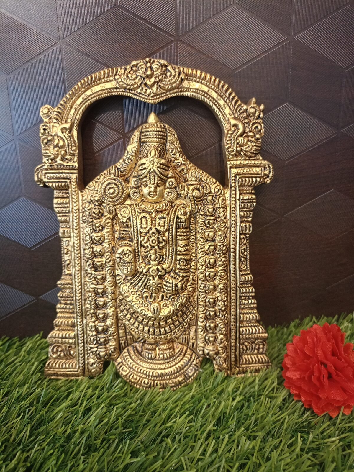 brass perumal wall mount hindu god statue buy online india rm053 scaled