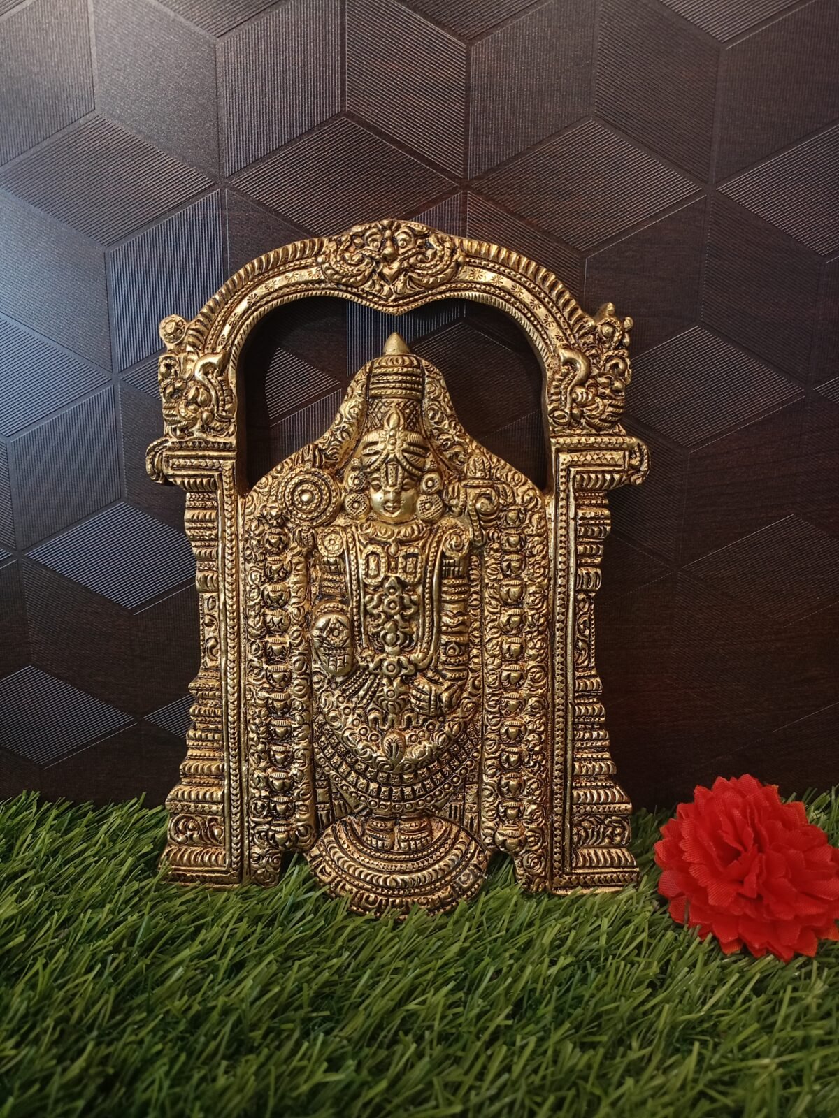 brass perumal wall mount hindu god statue buy online india rm053 2 scaled