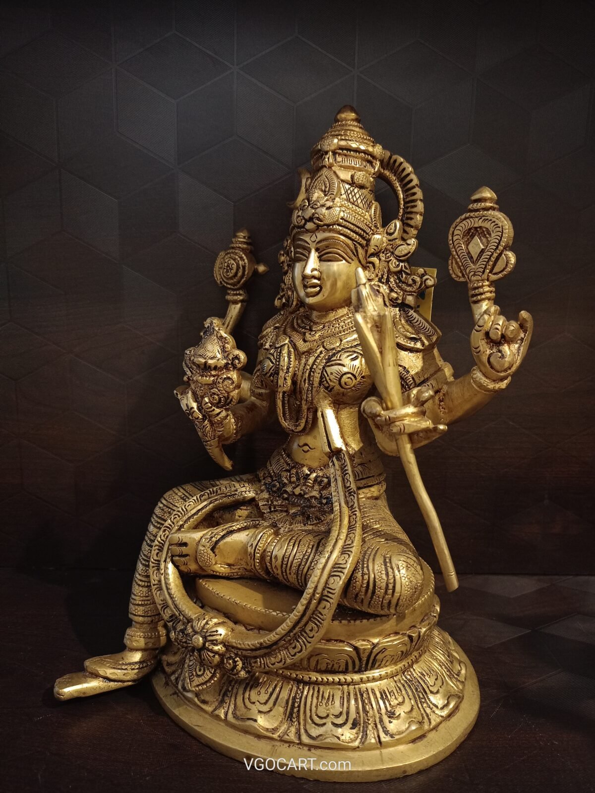 brass raja rajeshwari idol pooja gift vgocart coimbatore india1 scaled