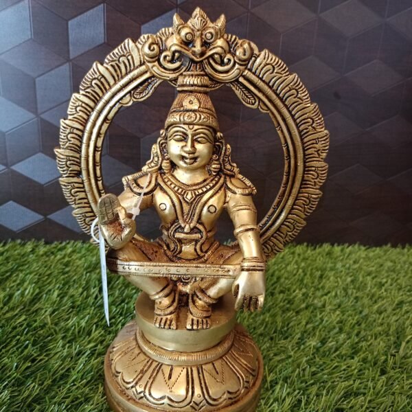brass ayyappan idol with arch hindu god statue buy online coimbatore india