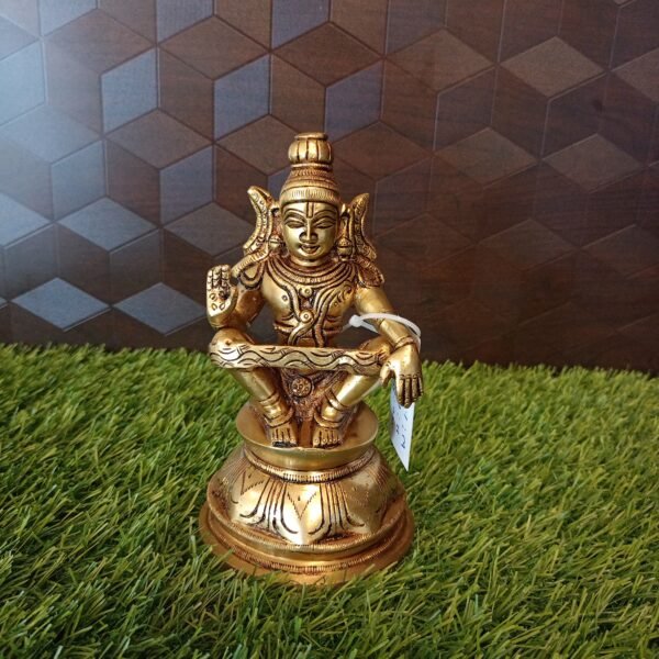 brass ayyappan on sitting idol hindu god statue buy online coimbatore india