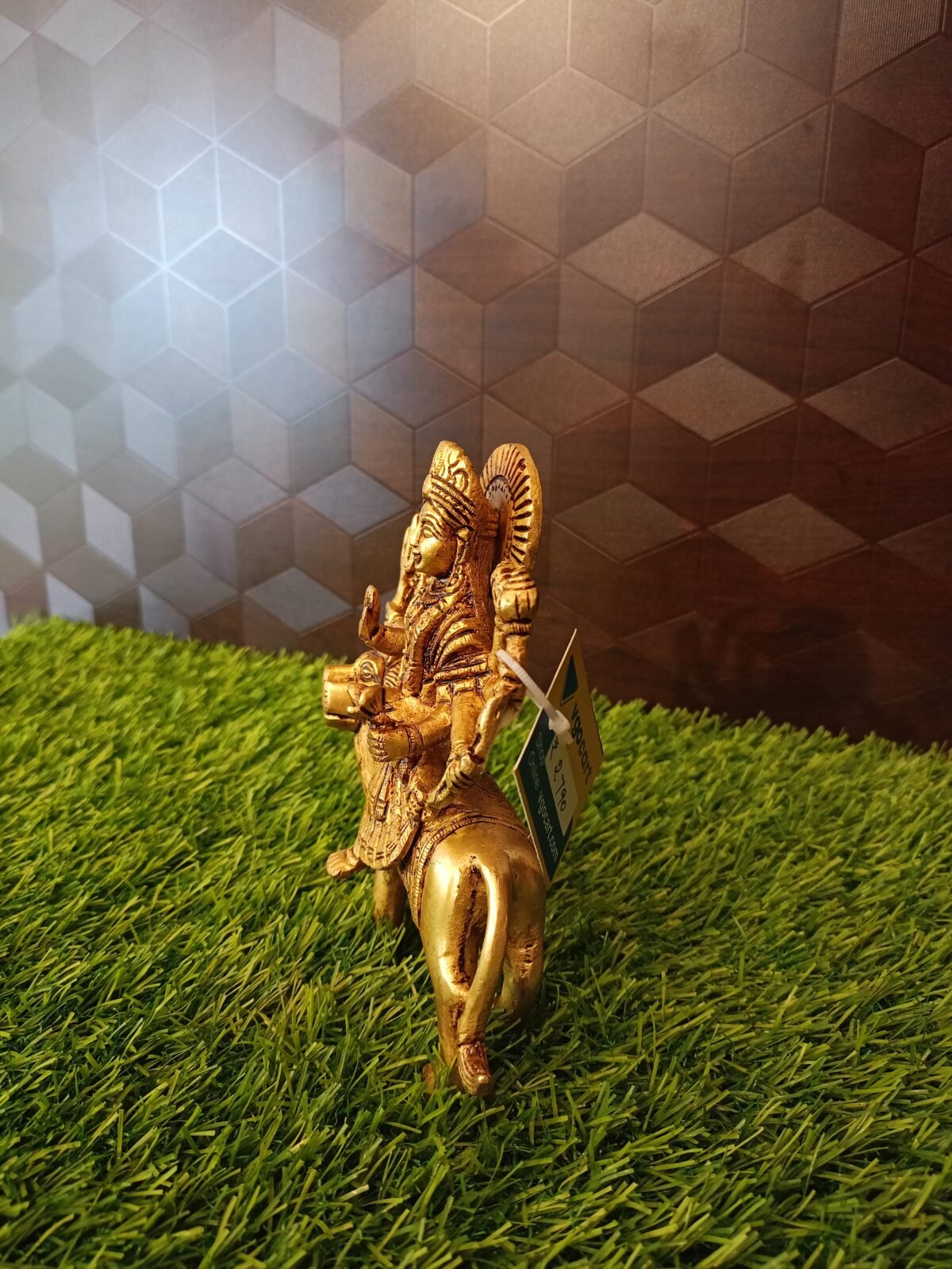 brass durga devi sitting on lion idol hindu god statue buy online coimbatore india 2 scaled