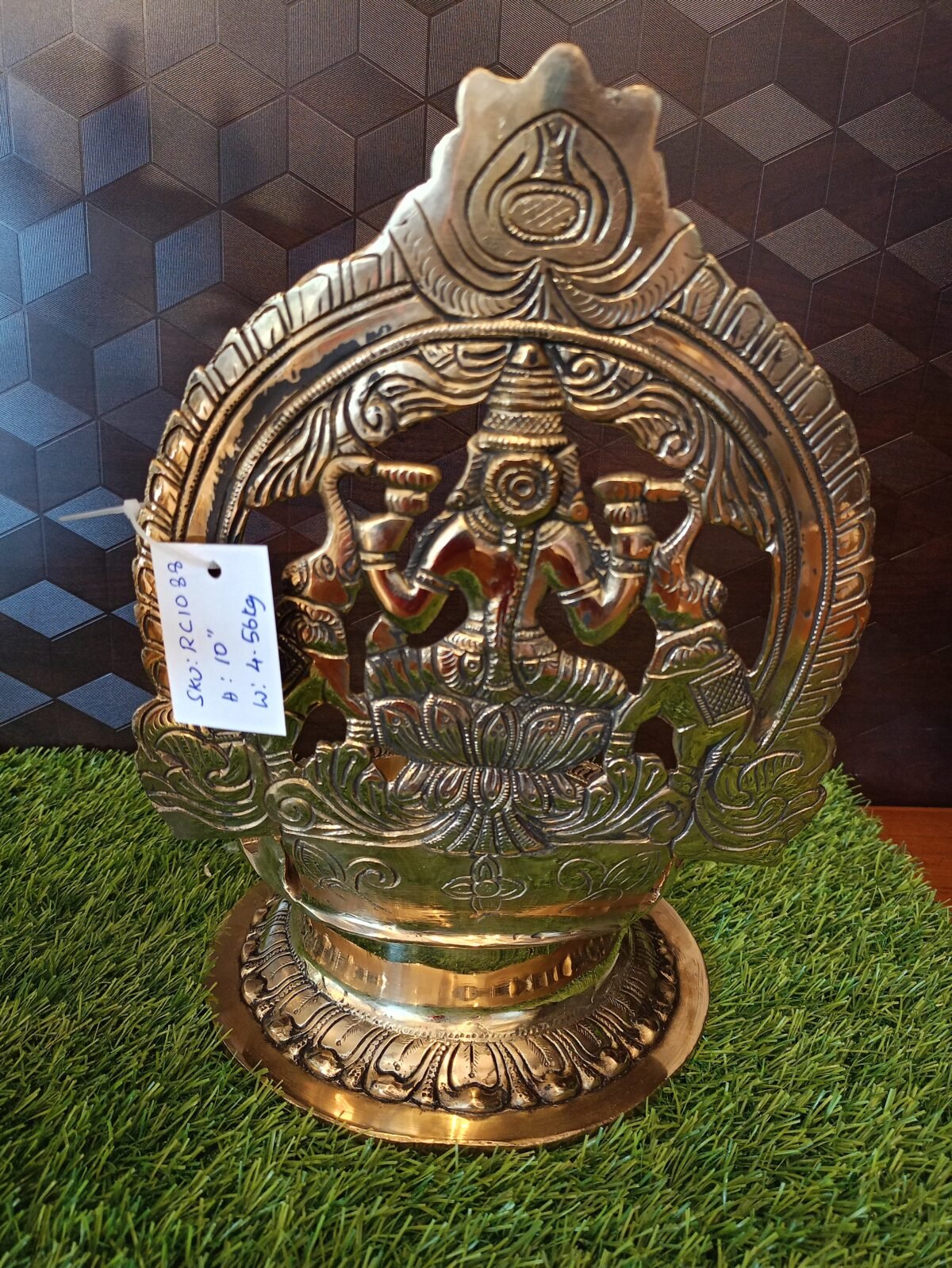 brass gajalakshmi diya pooja items buy online india 2 scaled