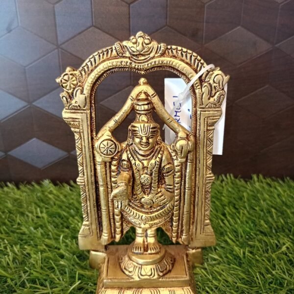 brass lord perumal with arch hindu god statue buy online india rm151
