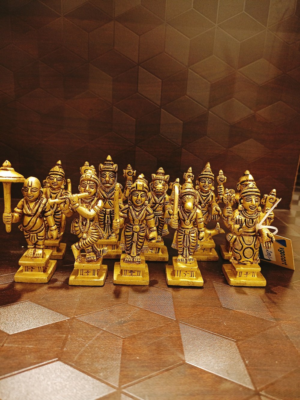brass dasavathara set idols hindu god statue ba113042 1