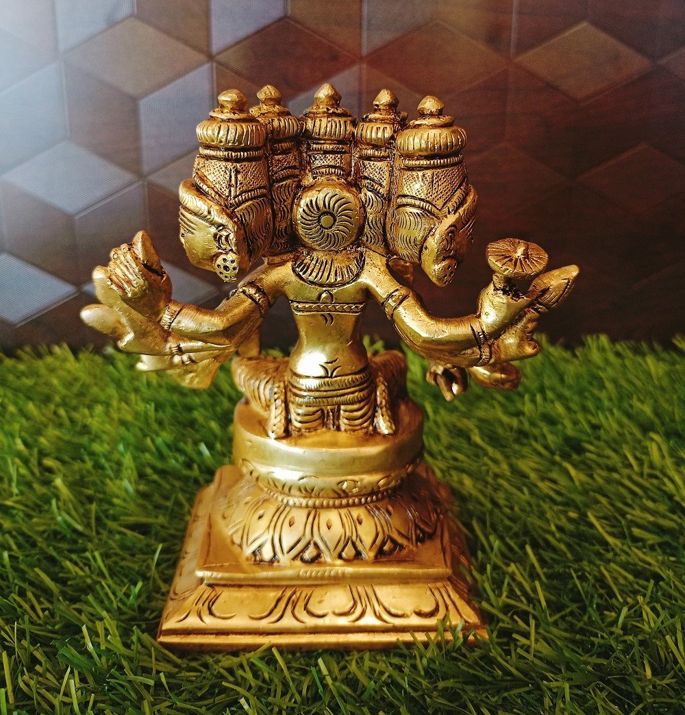 brass gayatri devi idol ba113017