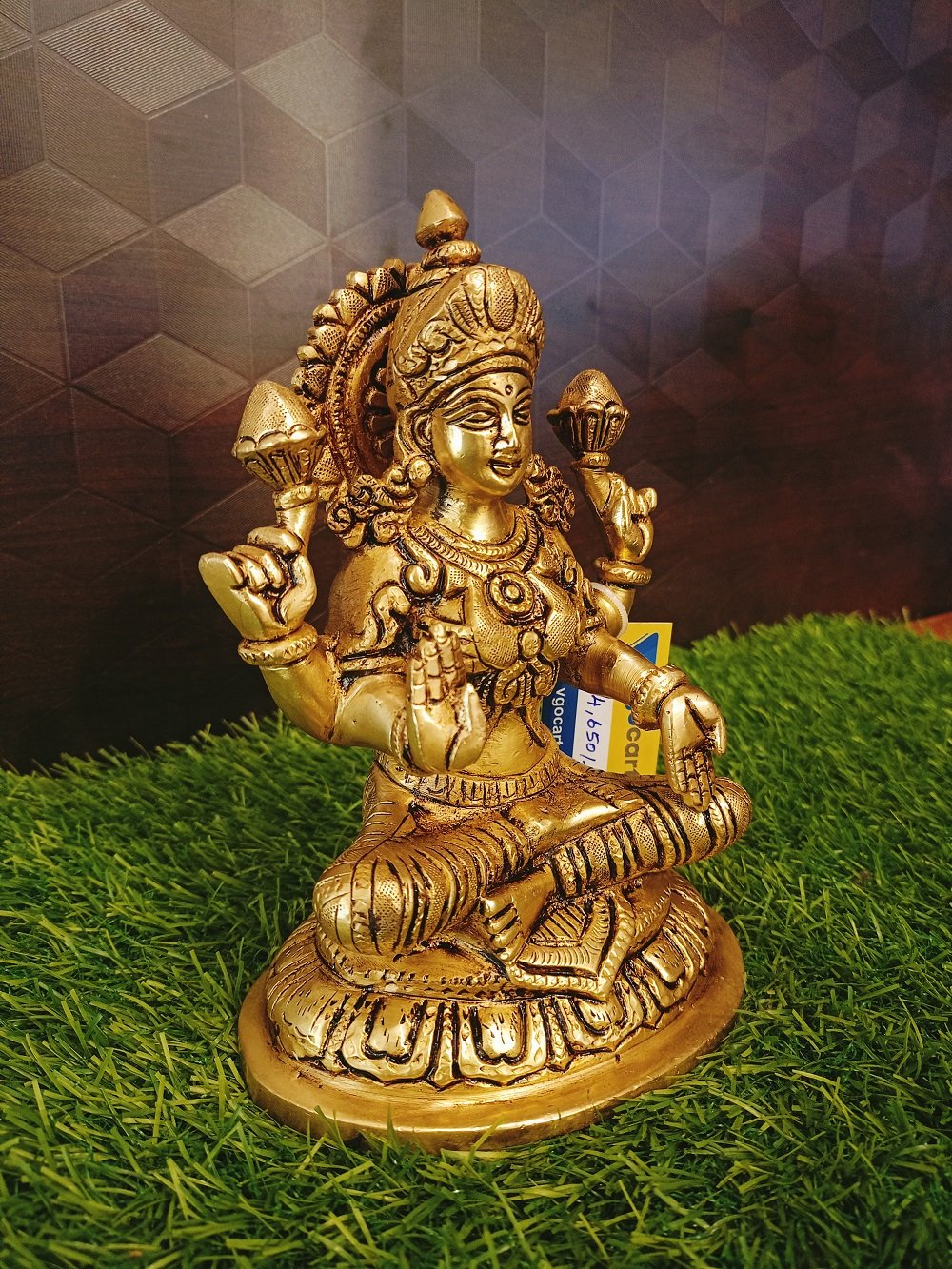 brass goddess lakshmi statue ba113016