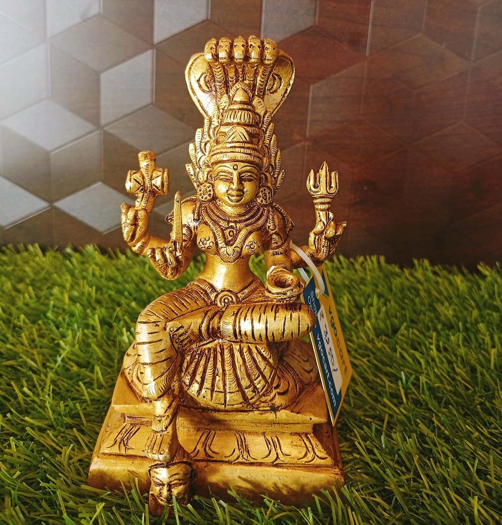 Brass karmari amman statue