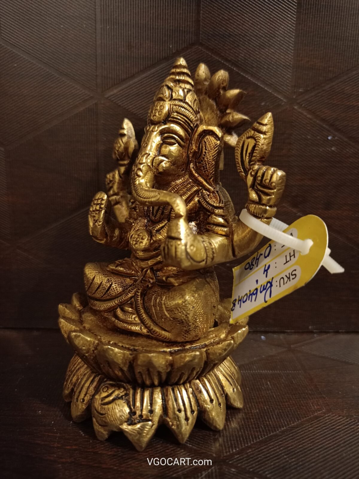 brass lotus ganresha idol pooja gift vgocart coimbatore india2 scaled