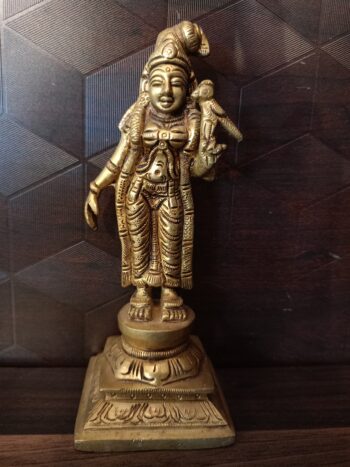 Brass Goddess Andal Idol