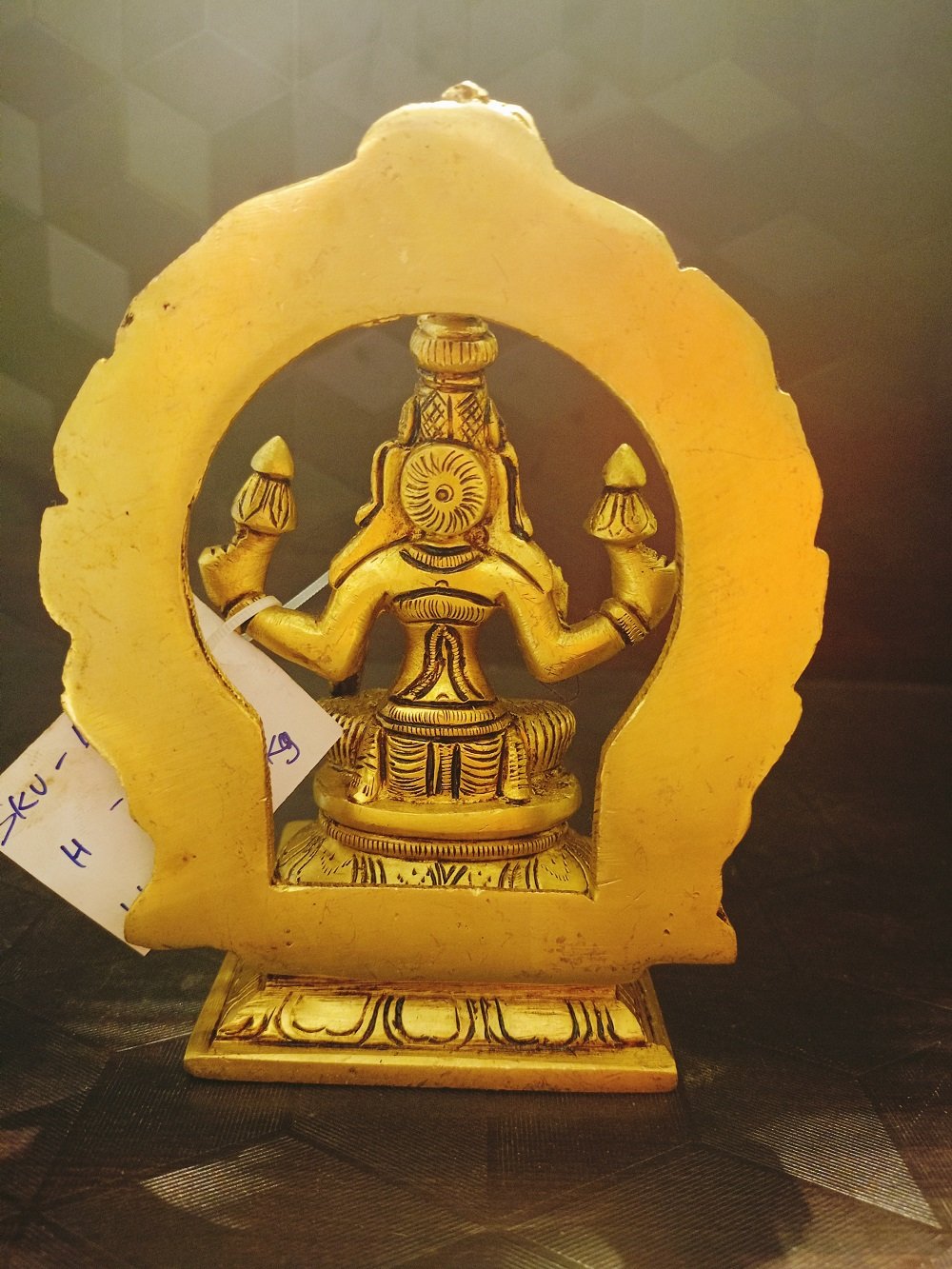 brass lakshmi with arch statue hindu god statue BA113120