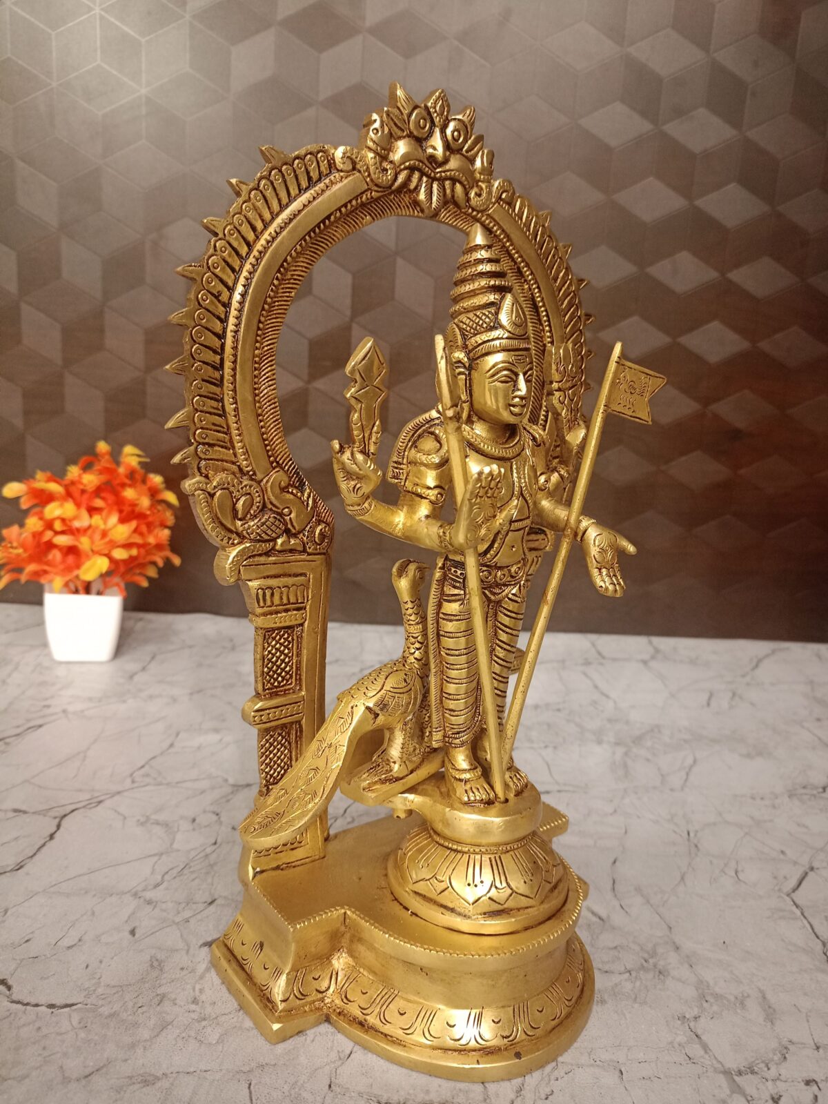 brass arch murugan idol pooja gift vgocart coimbatore india1 scaled