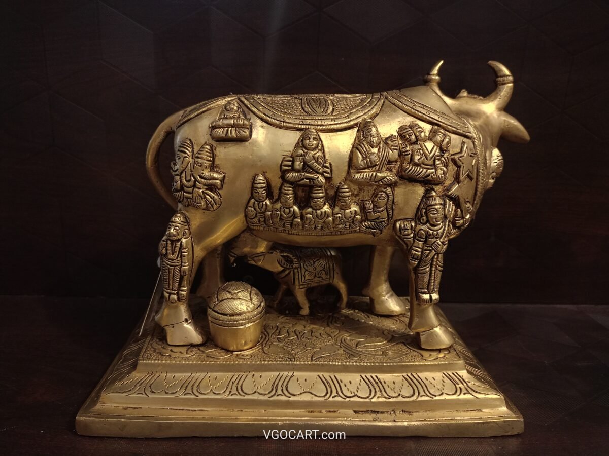 brass multi god cow and calf pooja gift vgocart coimbatore india12 scaled