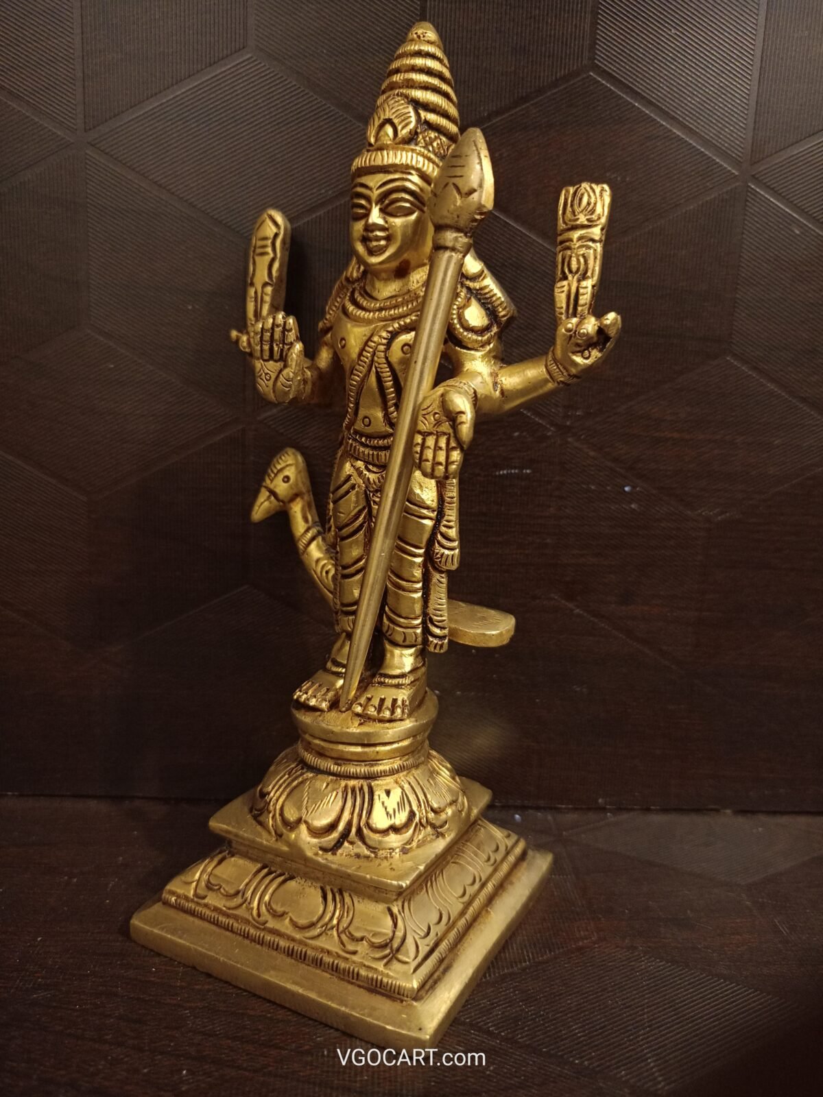 brass karthikeya idol pooja gift vgocart coimbatore india1 scaled