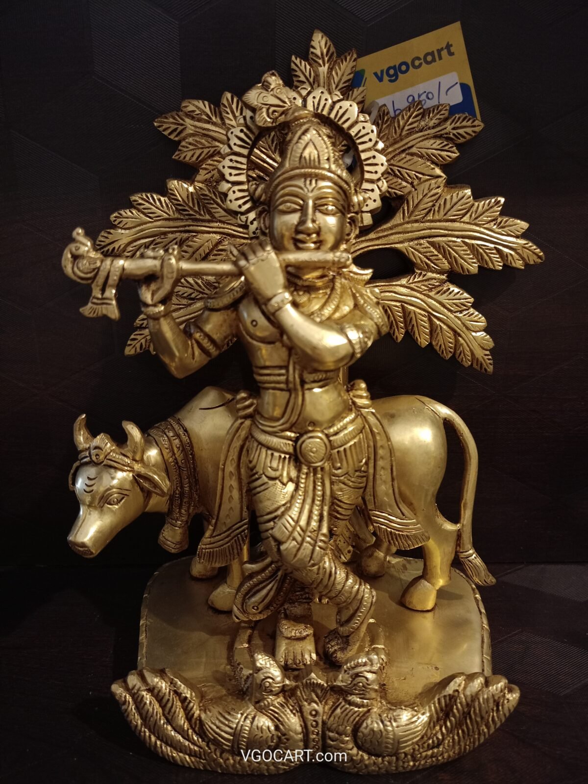 brass krishna with tree idol pooja gift vgocart coimbatore india scaled