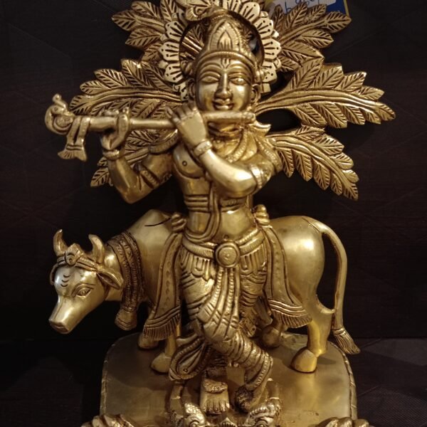 brass krishna with tree idol pooja gift vgocart coimbatore india