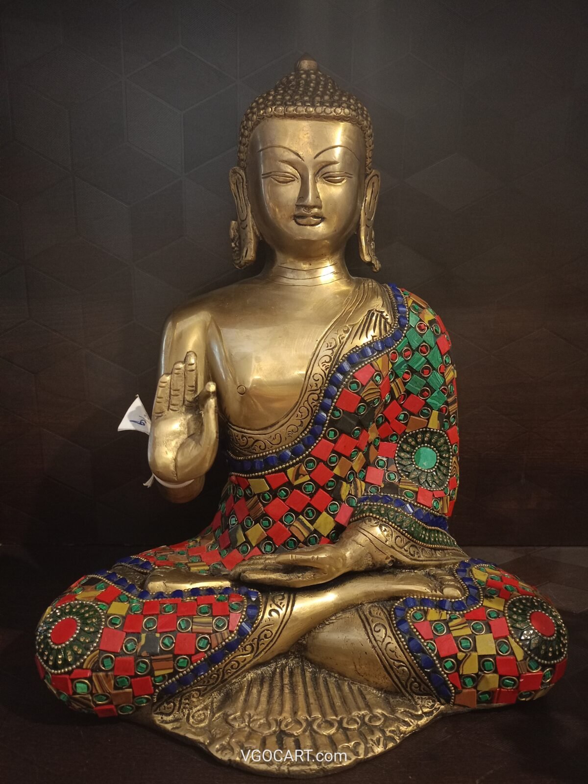 brass stone buddha statue gift show piece home decor vgocart coimbatore india scaled
