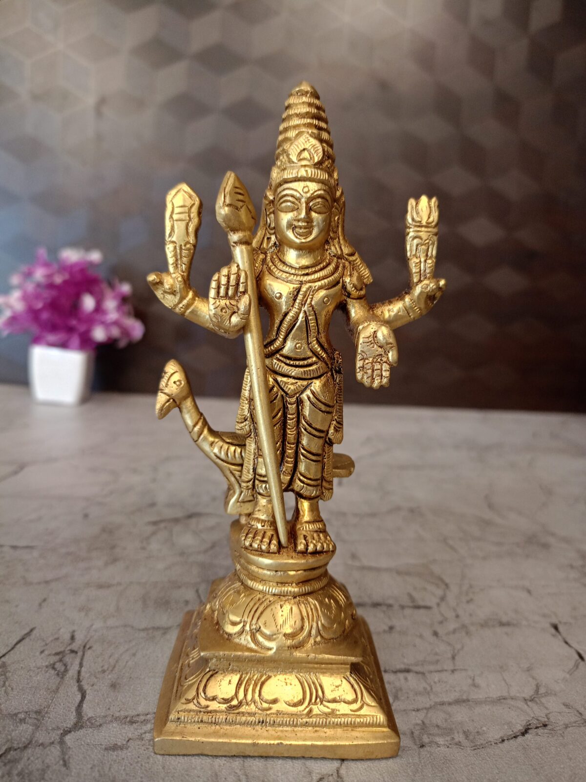 brass superfine murugan statue pooja gift antique vgocart coimbatore india8 scaled