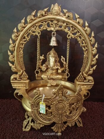 Brass Swing Ganesha Uruli