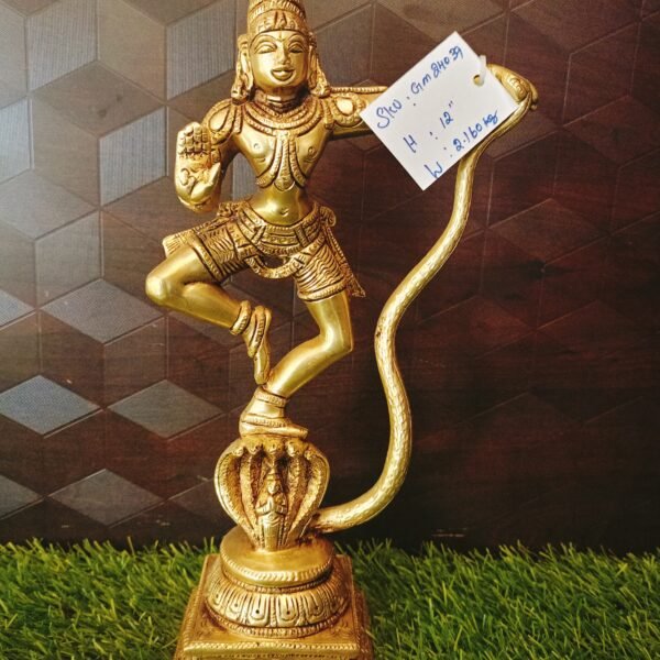 Brass Kalinga Krishna Statue