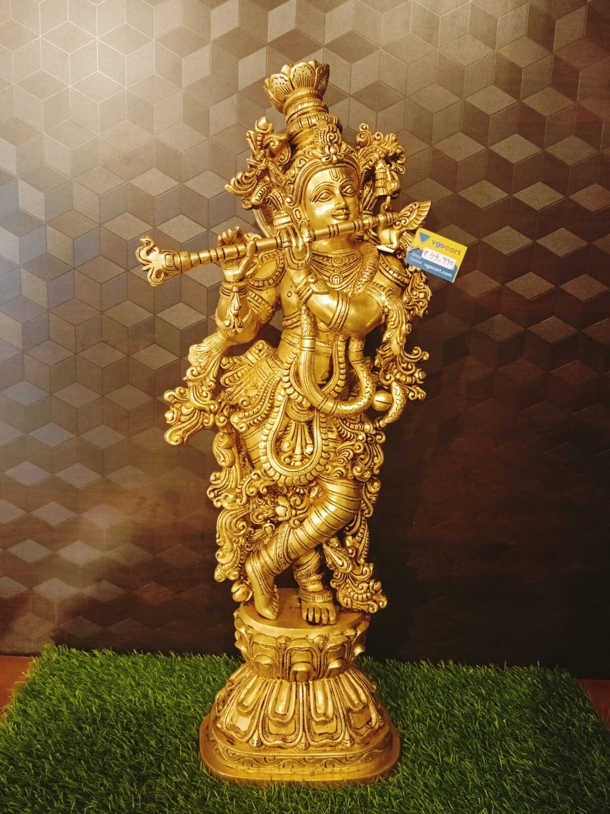 Brass Lord Krishna
