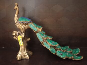 Brass Peacock Colour Stone Finish