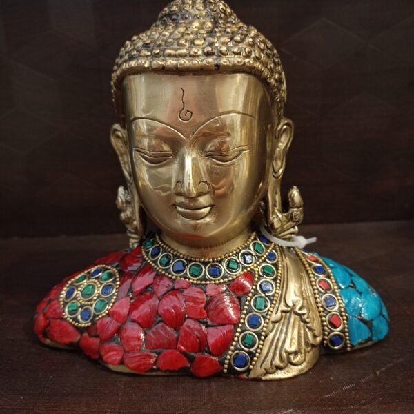 Brass Semi Buddha Stone Finish