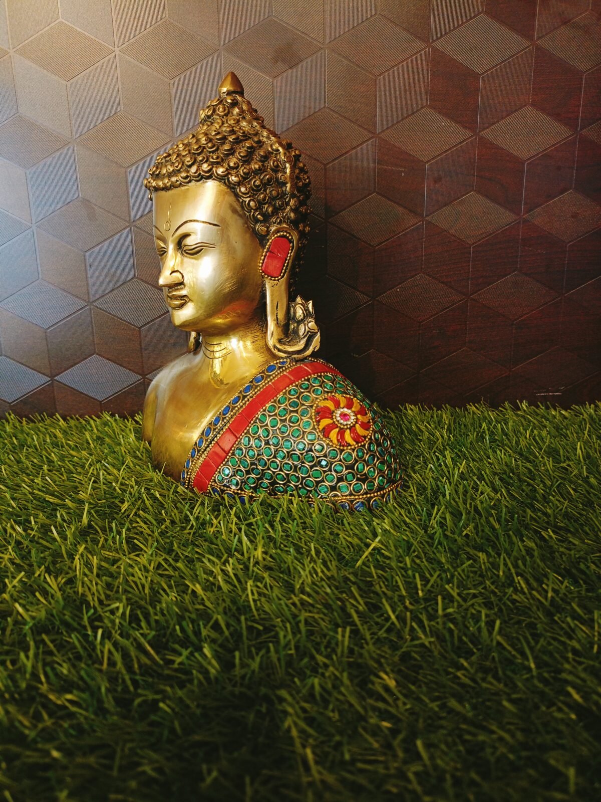 buy brass semi buddha stone finish online gift shop india 2 scaled