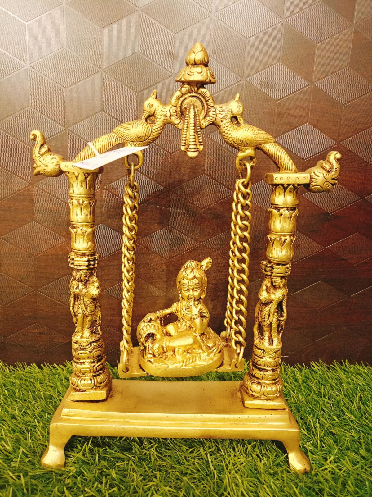 Brass Vennai Krishna Jhula