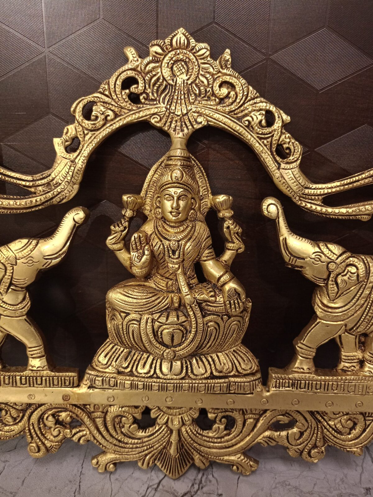 brass gajalakshmi wall mount pooja gift coimbatore india scaled