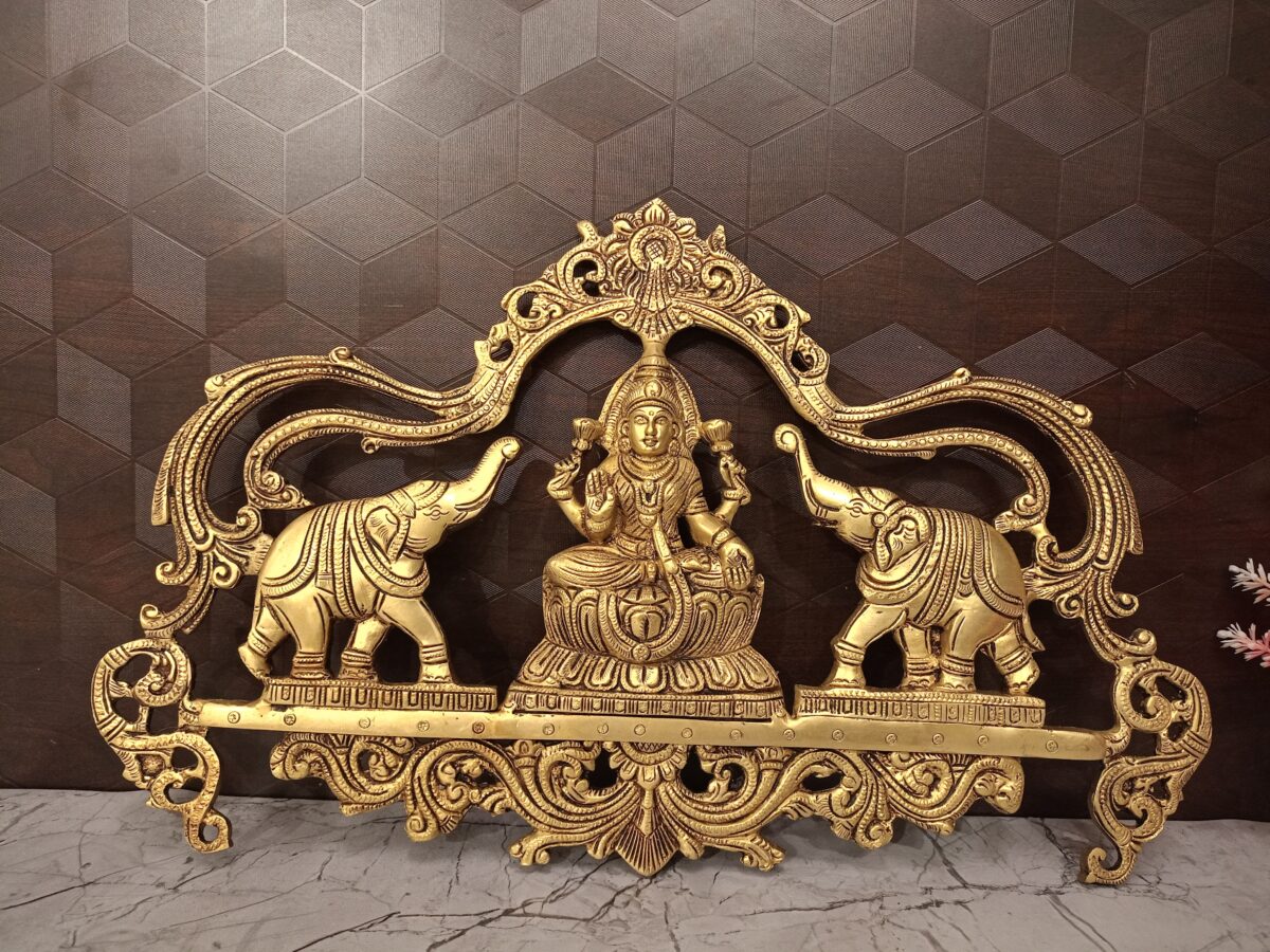 brass gajalakshmi wall mount pooja gift coimbatore india1 scaled