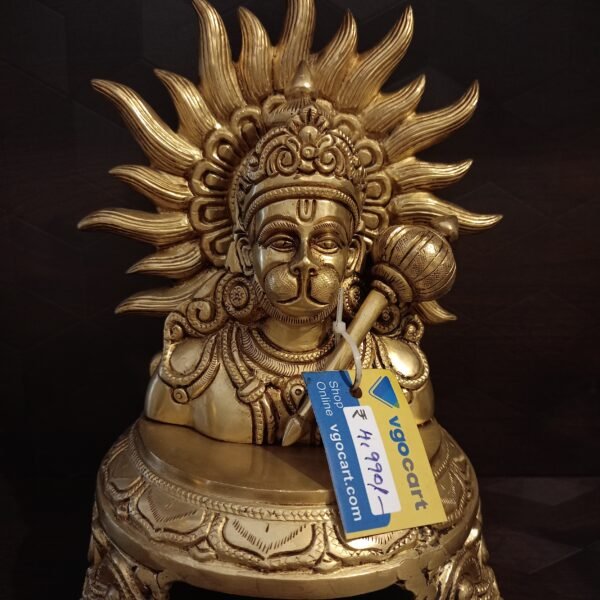 brass hanuman idol pooja gift