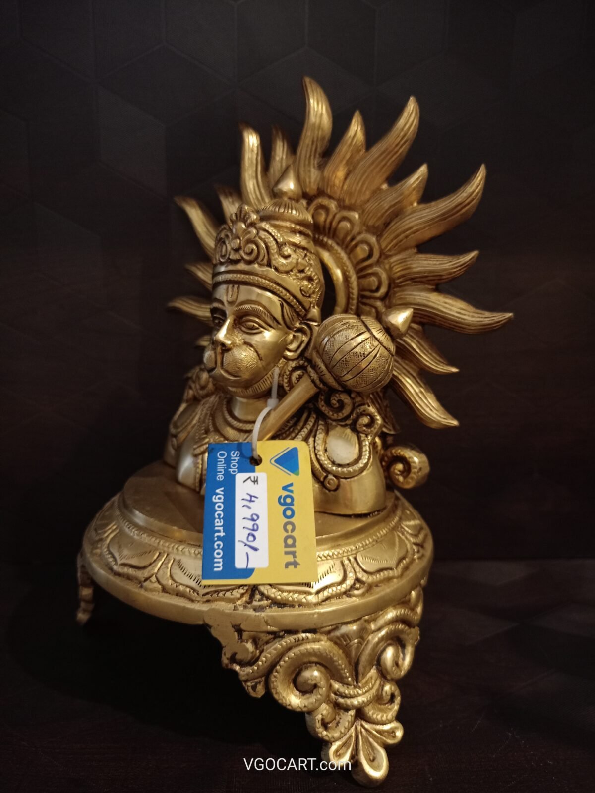 brass hanuman idol pooja gift antique vgocart coimbatore india1 scaled