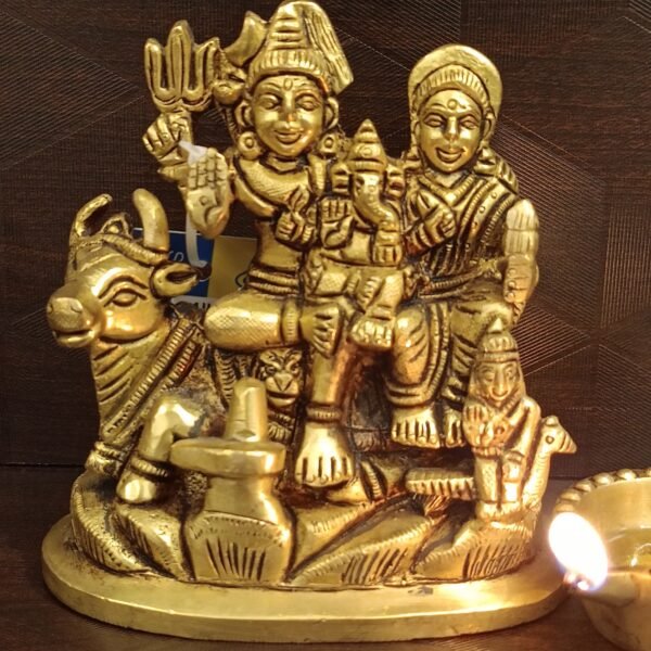 Brass Shiva Parivar small idol