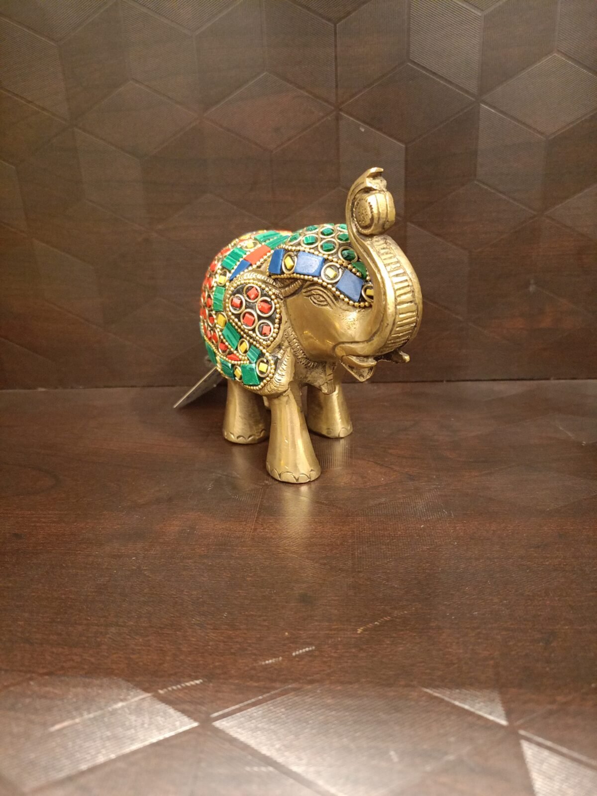 buy brass elephant statue stone finish large online 1 scaled