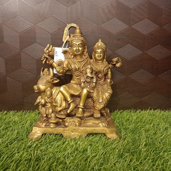 Brass Fine crafted Shiva Family Statue
