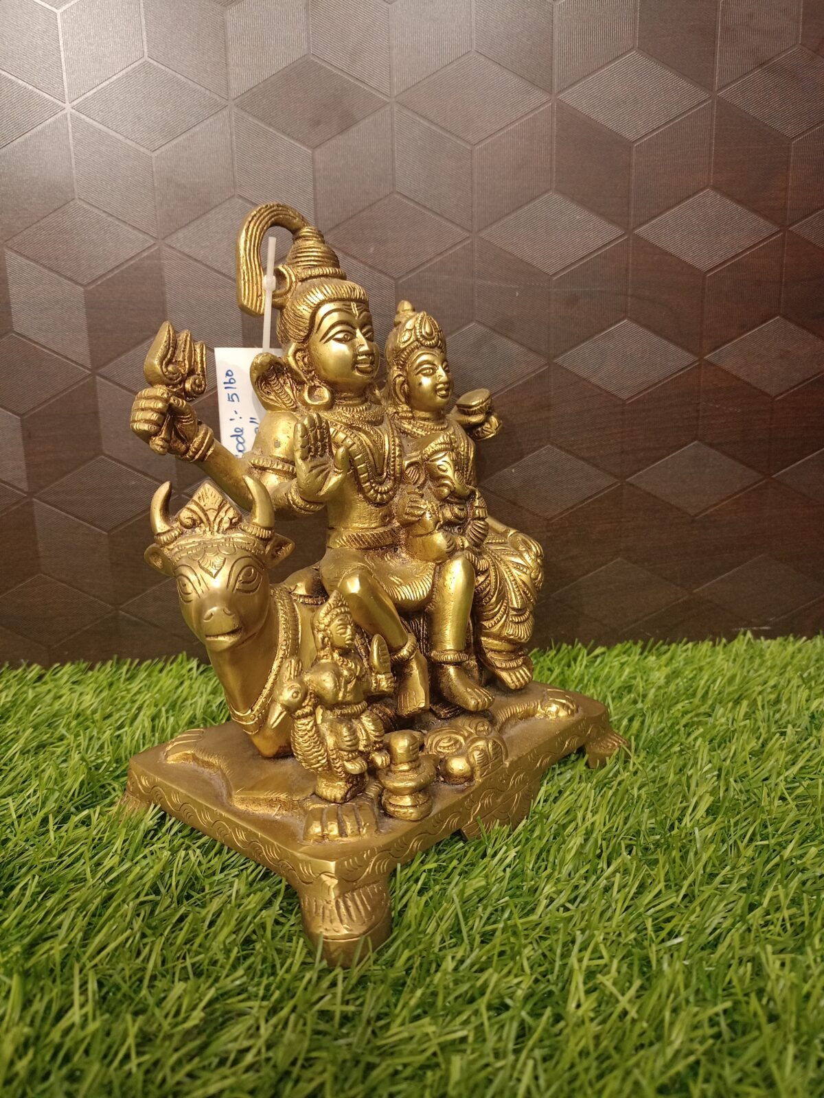 buy brass fine crafted shiva family statue online 4 scaled