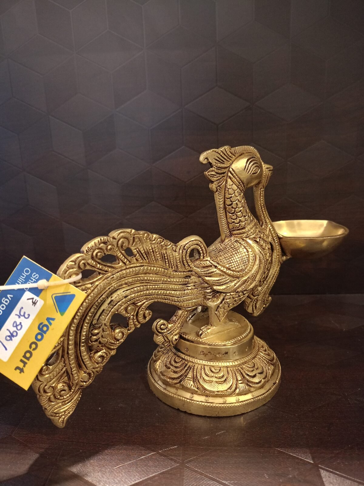 buy brass peacock holding diya online coimbatore 5 scaled