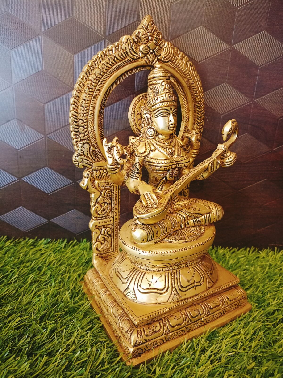 buy brass saraswathi with thiruvachi antique shop india 3 scaled