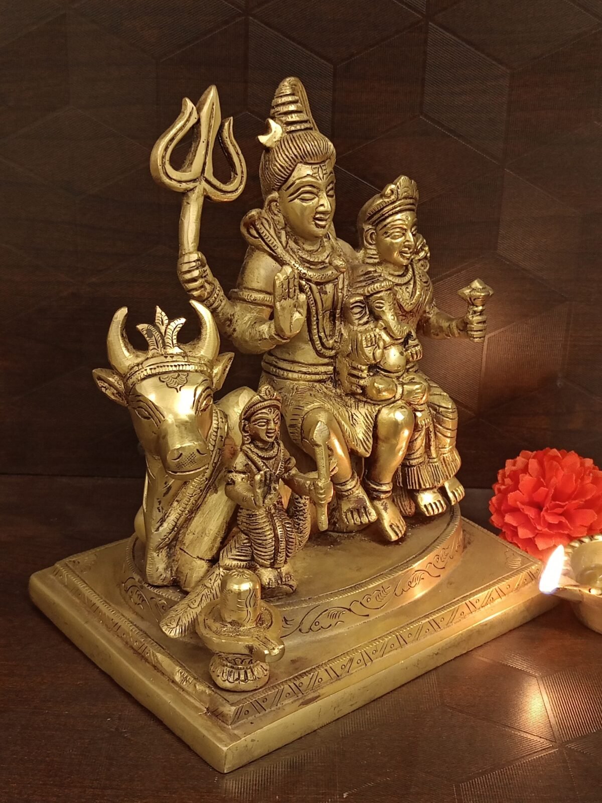 buy brass shiva parivar idol online antique shop india 2 scaled
