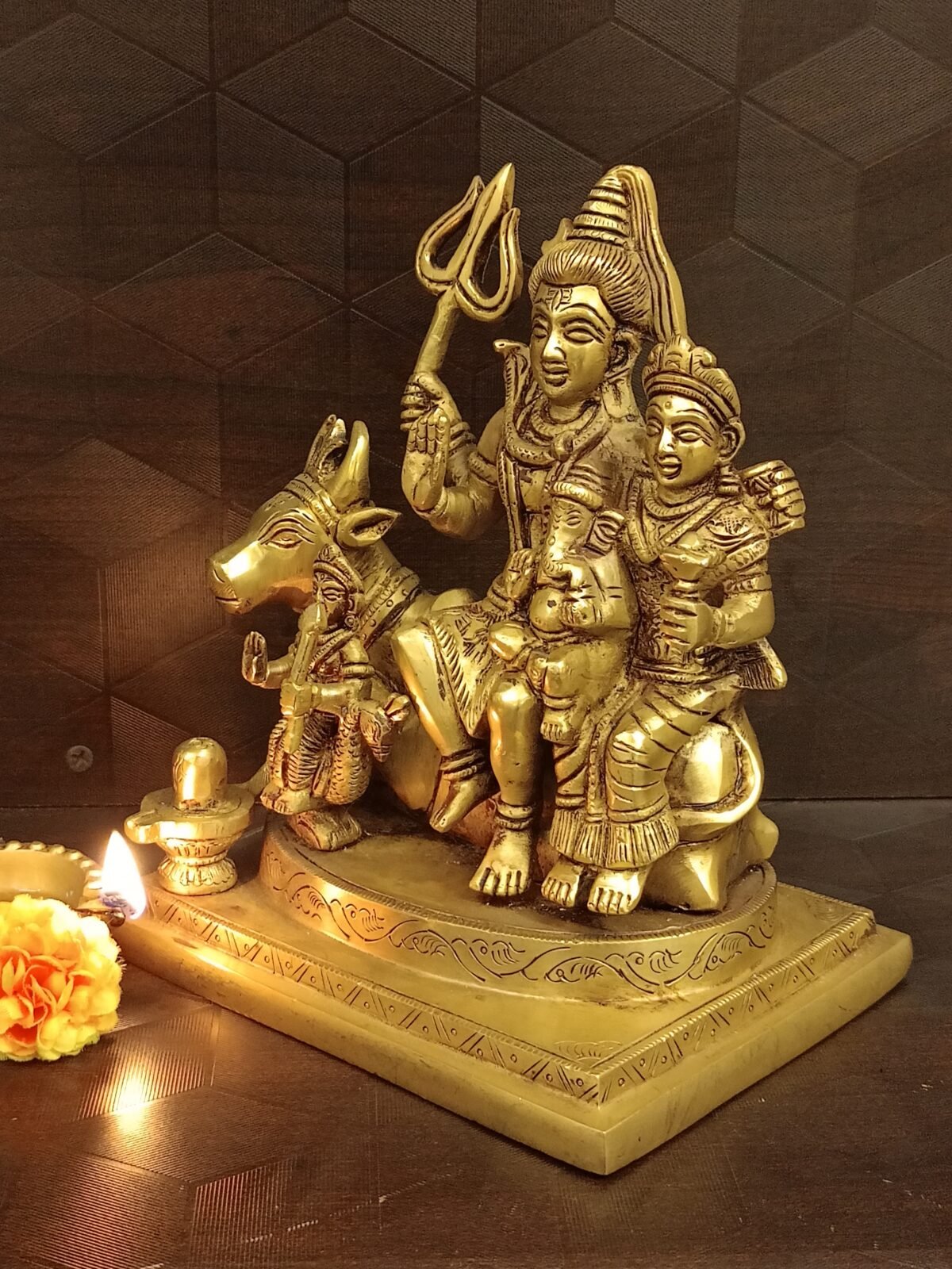 buy brass shiva parivar idol online antique shop india 3 scaled