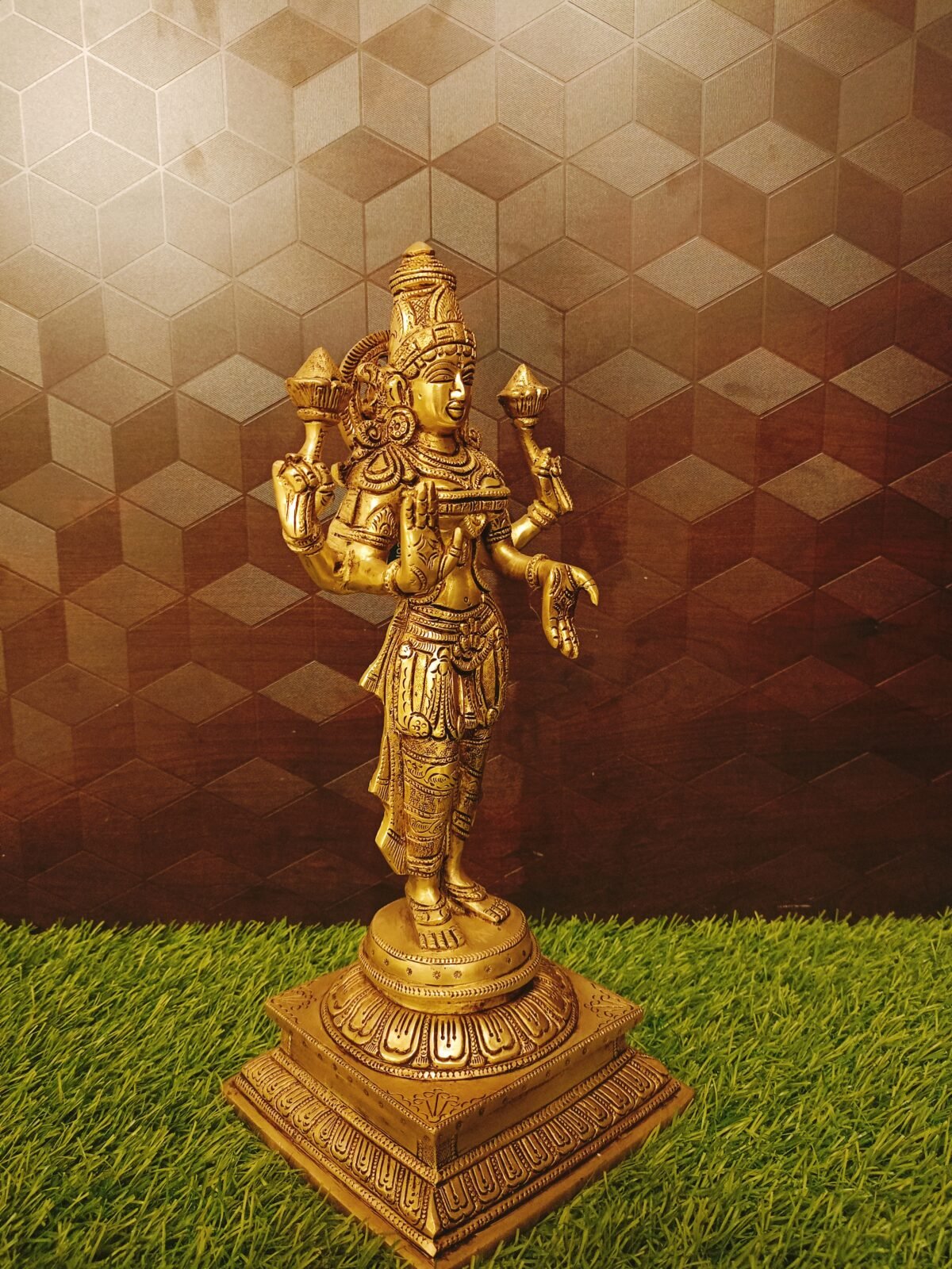 buy brass standing lakshmi idol online gift shop india 2 scaled